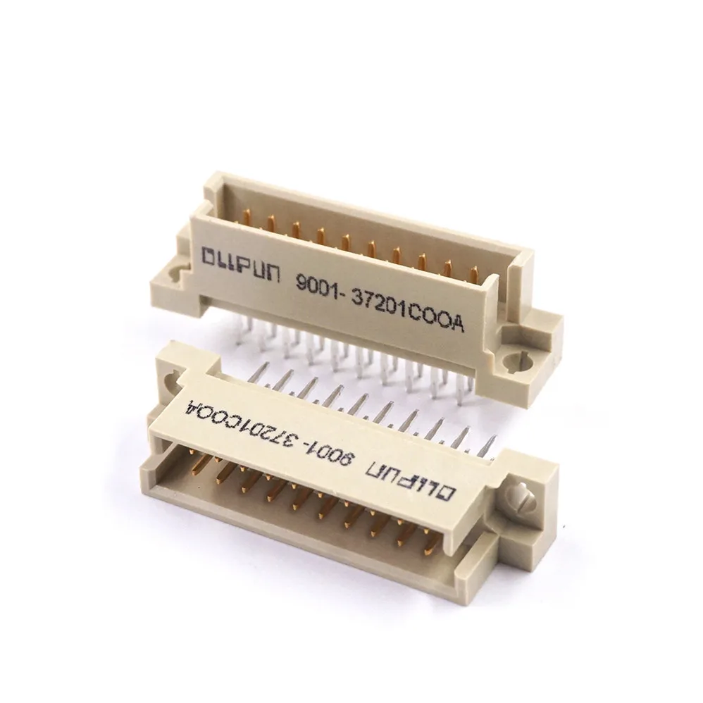 100pcs DIN 41612 Connector 2 Rows 20 Positions Plug Header Male Pins Vertical Through Hole 2x10 20Pin Pitch 2.54mm DIP | Обустройство