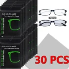 30 шт. Универсальные мужские женские мужские противотуманные салфетки многоразовая ткань для очков плавать велосипедные очки унисекс салфетка для очков линз Прямая поставка