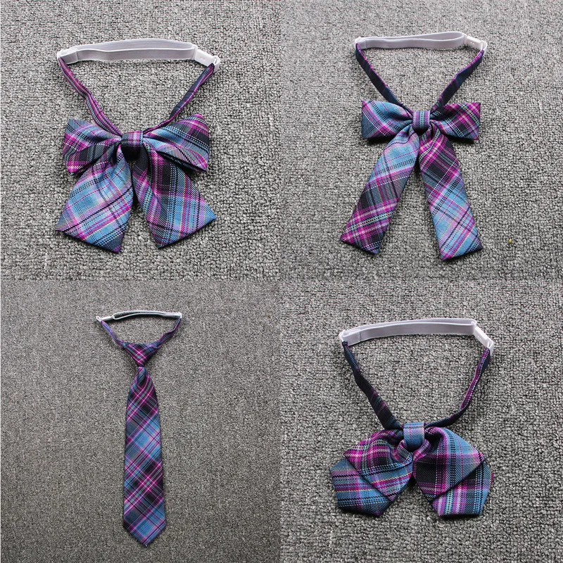 Японский галстук-бабочка JK для девочек аксессуары школьной одежды фиолетового