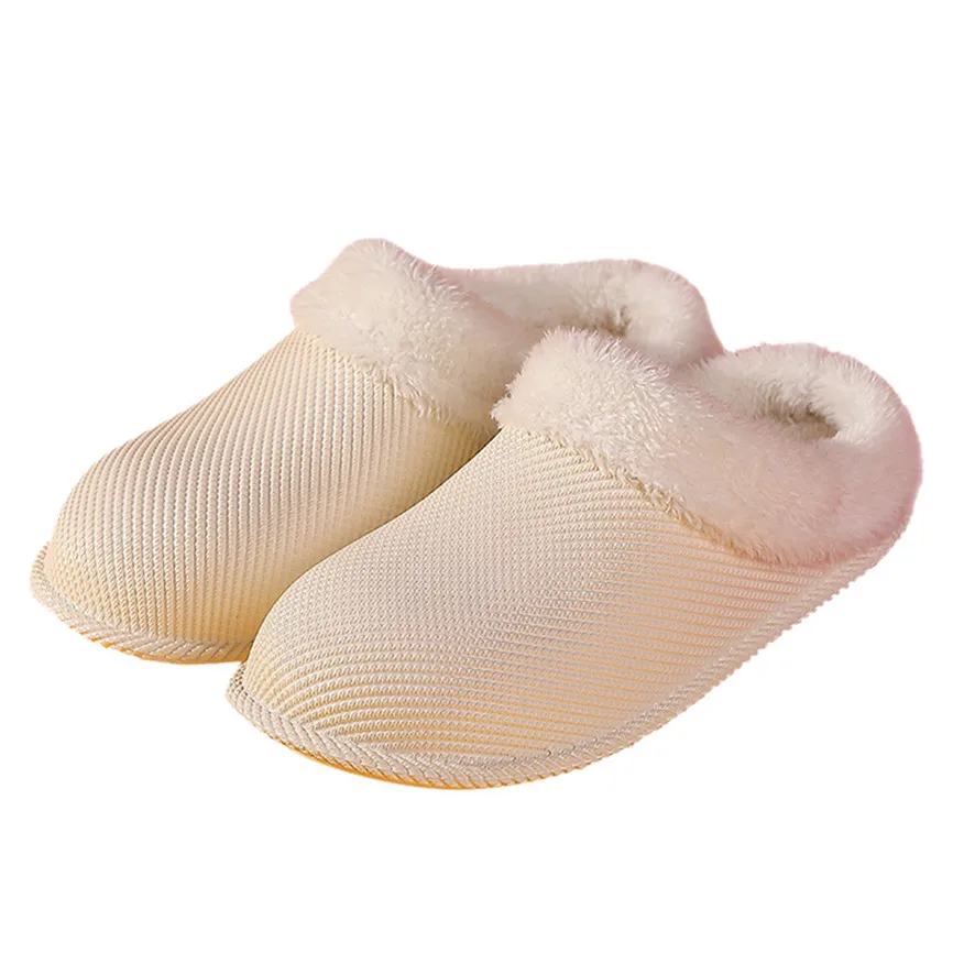 Теплые домашние тапочки женская мягкая зимняя бархатная обувь нескользящая