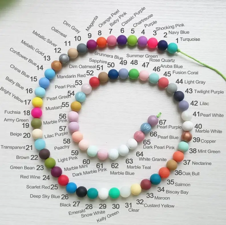 Силиконовые бусины для прорезывания зубов 12 мм|Детские прорезыватели| |