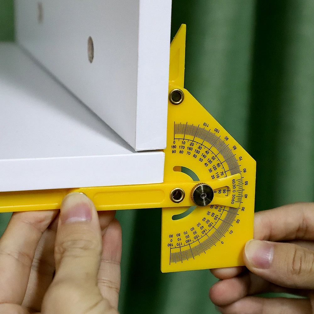 

Plastic Protractor Angle Finder Professional Woodworking Angle Ruler Plastic Protractor Woodworking Measurement Tool