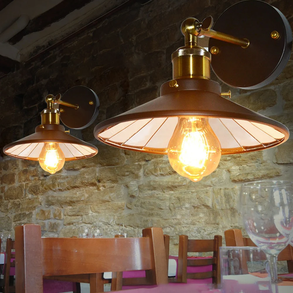 E27 винтажные бра светодиодные Настенные светильники ретро настенный светильник