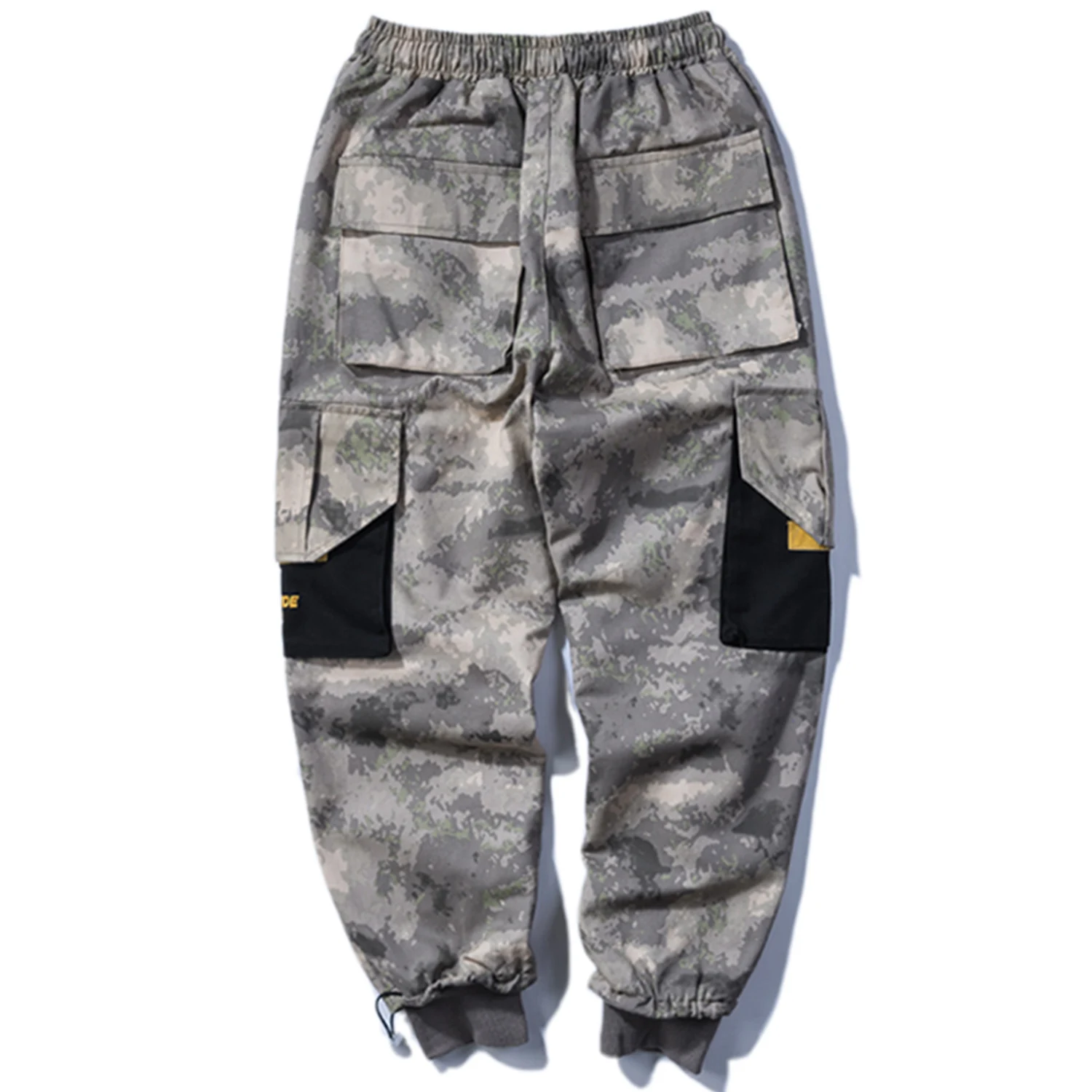 

Patchwork Big Pocket Camouflage Men Harem Cargo Pants 2021 Harajuku Hip Hop Casual Joggers Male Trousers Streetwear