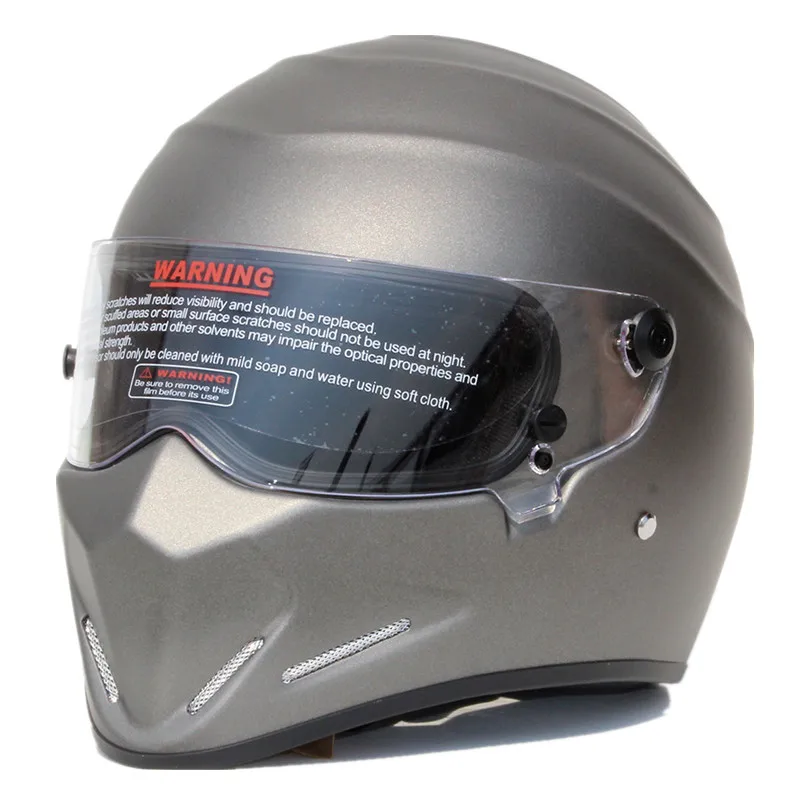 Mate Silver Full Face Motorcycle Helmet Man Women Karting Riding Racing Helmets Moto Casque DOT Approved | Автомобили и мотоциклы