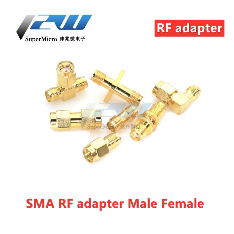 Адаптер SMA в мужской женский Φ RP RPSMA SMA-KJK JK JJ адаптер RF фотоадаптер (1 шт.) - купить по