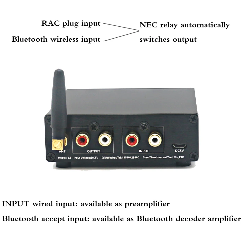 

Bluetooth 5.0 Receiver Audio Amplifier ESS9023 DAC Decoder AD823 Preamplifier Bluetooth Adapter 3.5mm Headphone Jack T0014