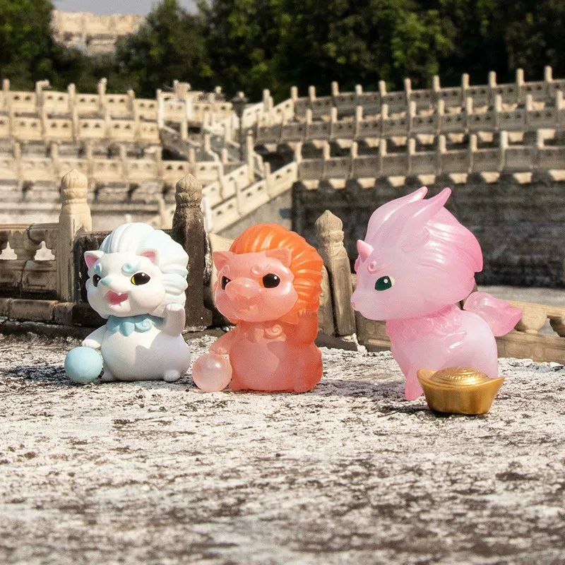 

Глухая коробка защиты небольшой благоприятное животное милые ручной работы с изображениями персонажей аниме, фигурами, настольное украшен...