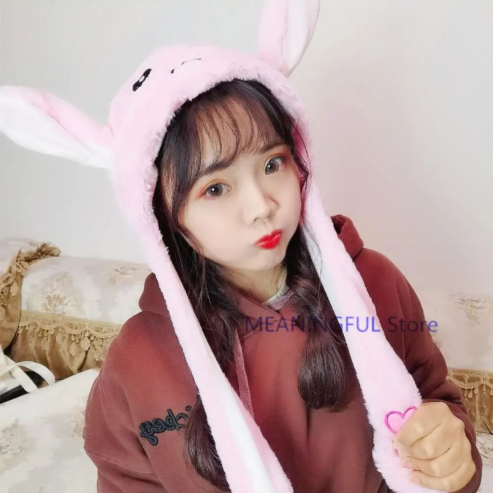 Tiktok популярная мультяшная шапка Kawaii Кролик Единорог Мягкие животные подушка