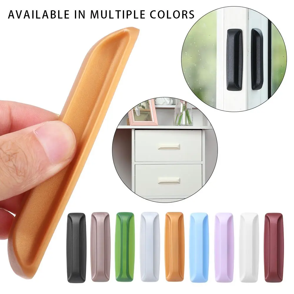

Colorful Window Door Cupboard Kitchen Furniture Decor Cabinet Pulls Drawer Knob Self-adhesive Handles Wardrobe Pulls
