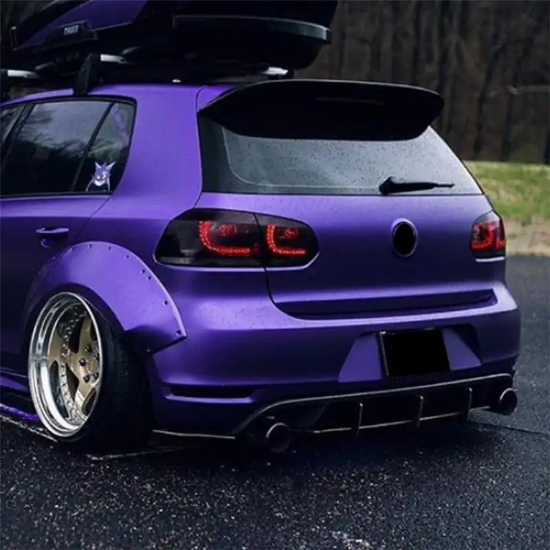 Задний бампер для багажника фотозащита Volkswagen VW Golf 6 MK6 GTI R20 2008-2012 Черный