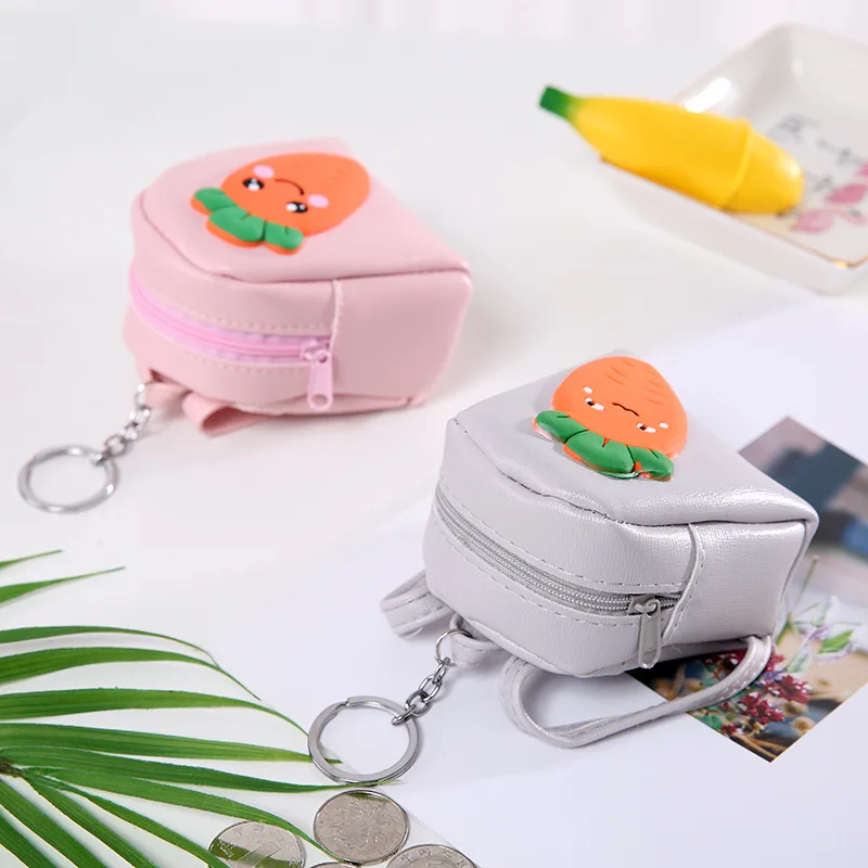 Новый каваи морковь мультфильм маленький кошелек на молнии сумка для хранения