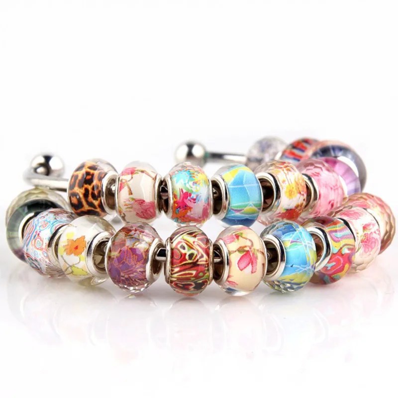 Бусины европейские для браслета ювелирные подвески самостоятельного