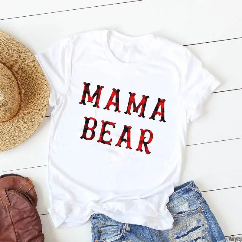 Рубашка женская летняя с леопардовым принтом и надписью мама | Женская одежда