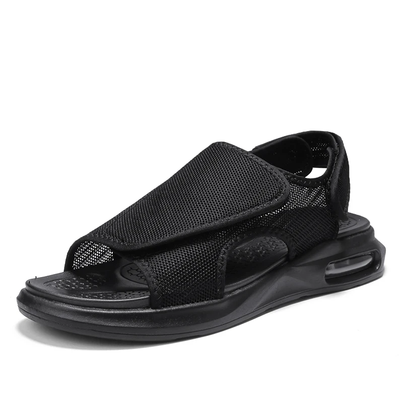 

men masculina slip footwear hollow big hombre sandal rubber plage luxury cuero homme on breathable male dress sandalhas casual