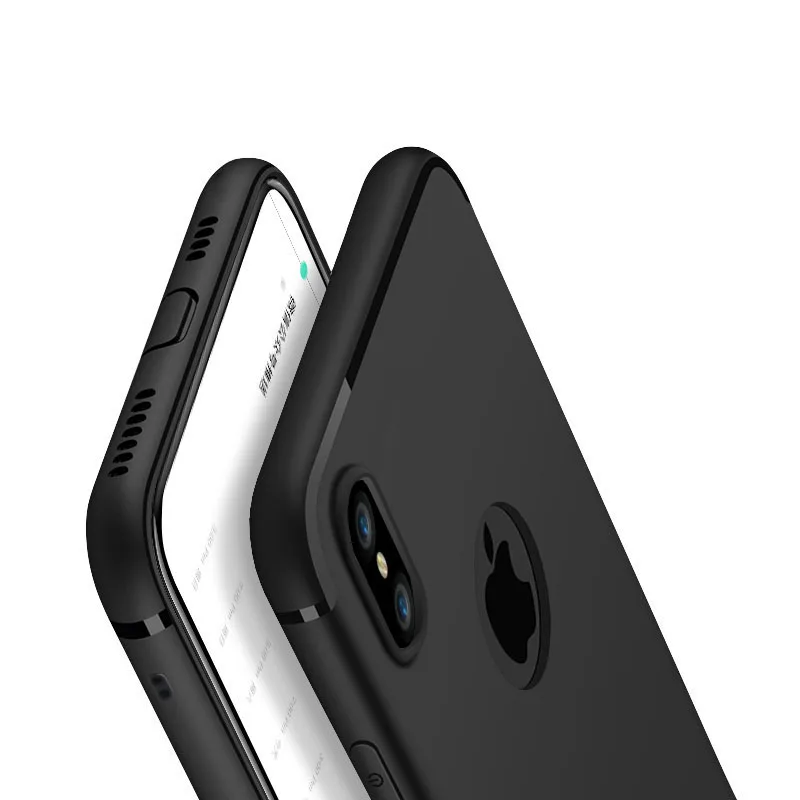 Ультратонкий силиконовый чехол для iphone 7 6 6s 8 X чехол Coque яркие цвета, Мягкий матовый ТПУ чехол для телефона для iphone 7 8 plus iphone XS MAX XR