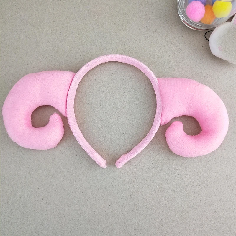 Мультяшная овца коза рог животное повязка на голову косплей реквизиты