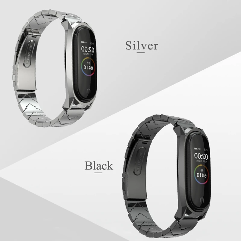Mi jobs mi band 4 ремешок металлический браслет для Xiaomi mi 3 4 ремешок Безвинтовой нержавеющей стали mi Band 4 смарт-браслет NFC Global