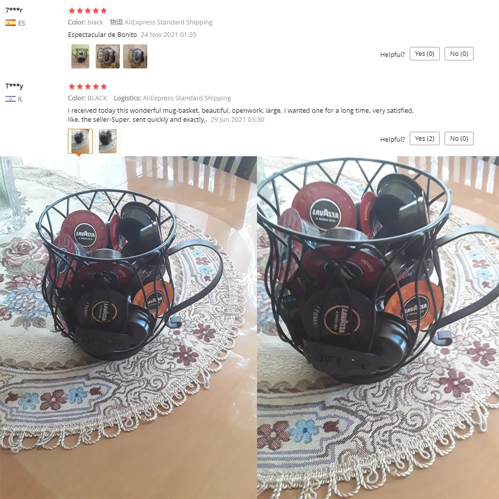 Универсальная корзина для хранения кофейных капсул чашек винтажный органайзер