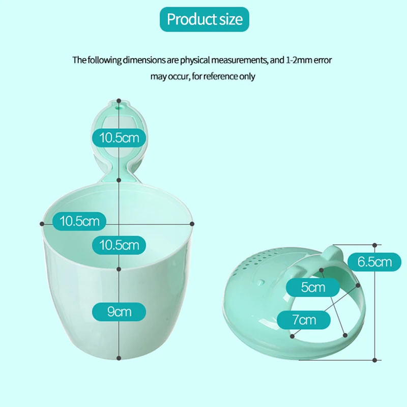 

1PC Cute Cartoon Shampoo Cup Baby Spoon Bath Bath Water Swimming Head Watering Bottle Toddler Child Shampoo Shampoo Cup