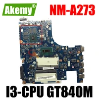 akemy acluaaclub nm a273 for lenovo z50 70 g50 70m notebook motherboard cpu i3 4010u4030u gt840m 2g ddr3 100 test