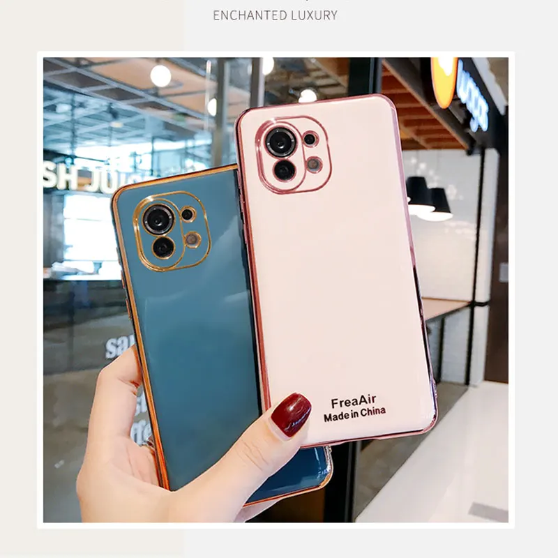 Luxury Silicone Case For Xiaomi Mi 11 phone Case For Xiaomi mi11 Pro Cover Shockproof Stand Holder Case Xiaomi Mi11 Lite Pro