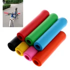 1 пара, силиконовые Нескользящие ручки для велосипеда