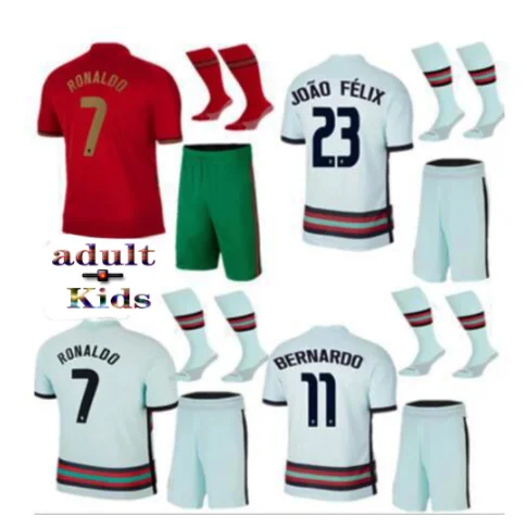 

Red and white children adult ANDRE SILVA RONALDO B FERNANDES BERNARDO JOAO FELIX JOAO CANCELO New 2020-21 Portugal Jersey