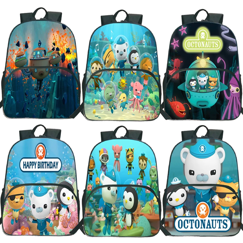 

Beautiful The Octonauts School Bags Boys Girls Cartoon Backpack Kawaii Book Bag Laptop Rucksack Children's Backpacks Mochilas