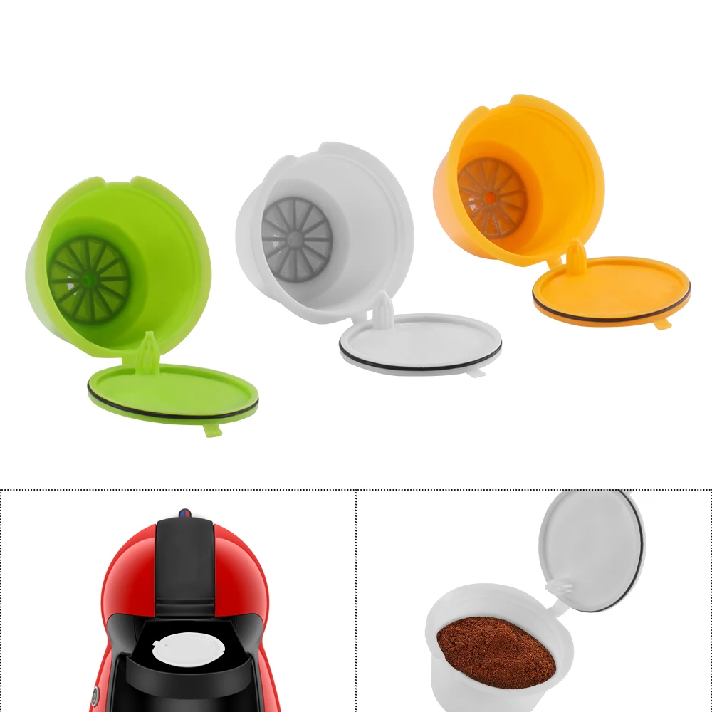 3 шт многоразовые Nescafe Dolce Gusto Кофе Капсула фильтр чашки крышки кофе корзины Pod