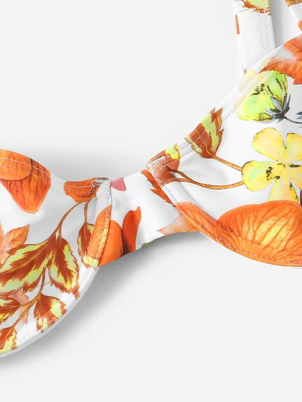 

2020 Hot-Selling Swimsuit New Style Printed Bikini Set Steel Support Bikini Sexy Women's Swimwear