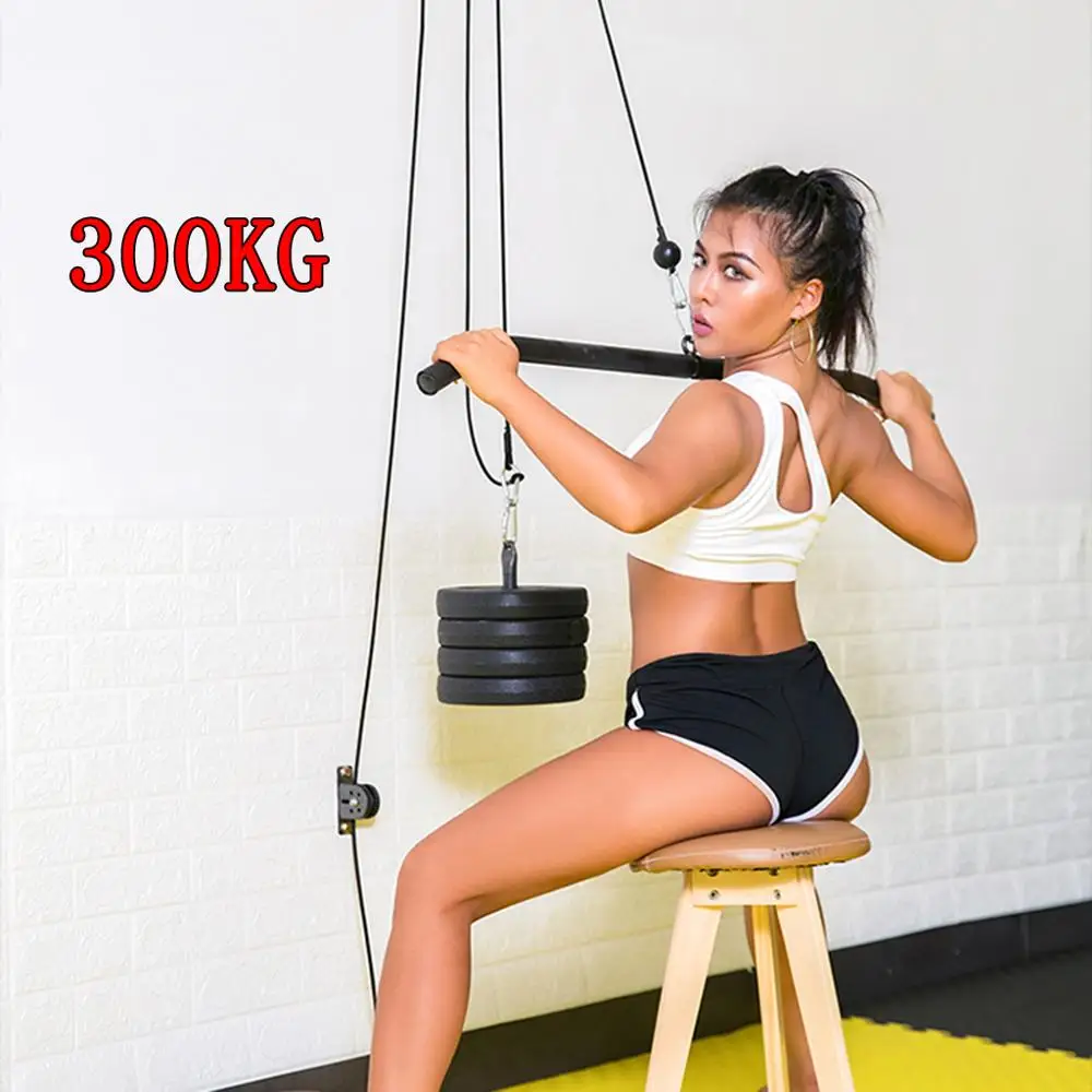 

Роликовый ролик для фитнеса DIY, подъемный кабель, машина для сборки, оборудование для дома, рычаг для предплечья, силовой тренажер, тренирово...