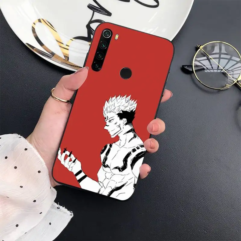 

Anime Cartoon Jujutsu Kaisen Satoru Phone Case For Xiaomi Redmi 7 8 9t a3Pro 9se k20 mi8 max3 lite 9 note 9s 10 pro