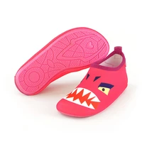 new cartoon childrens water shoes swimming diving barefoot aqua kid socks soft sole flat shoes seaside ant slip sneaker slipper