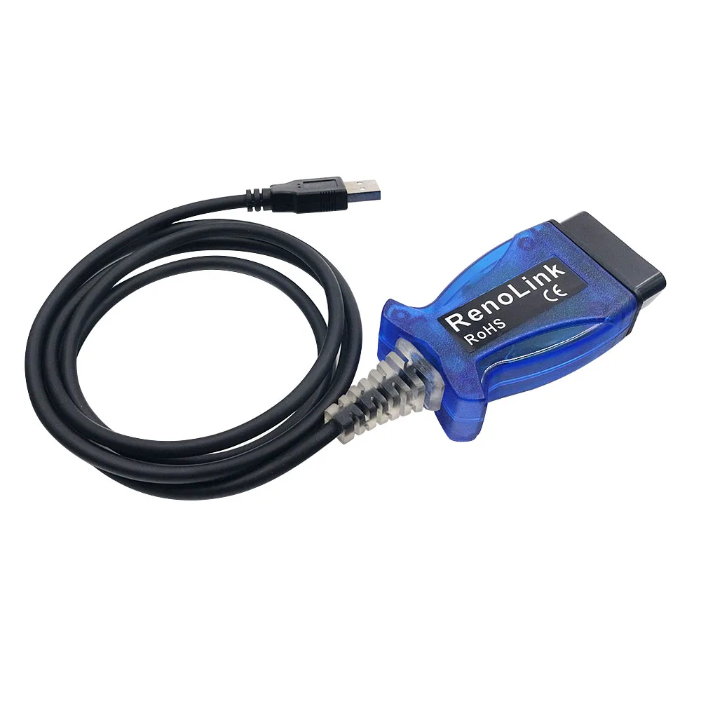 OBD2 Renolink для Renault программатор системного блока управления V1.52 Aut светодиодный