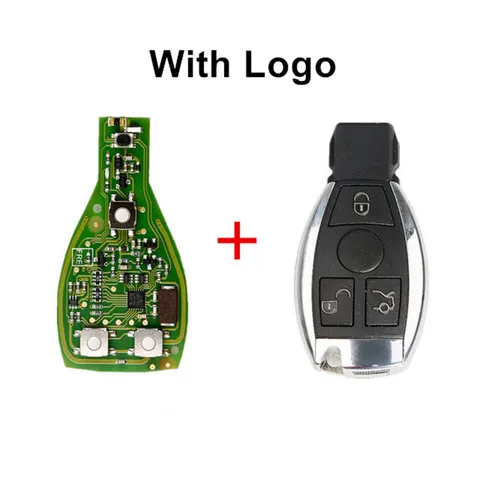 VVDI BE Key Pro улучшенная версия корпуса смарт-ключа Mercedes Benz 3/4 кнопка с логотипом 315/433 МГц можно обменять маркер MB BGA