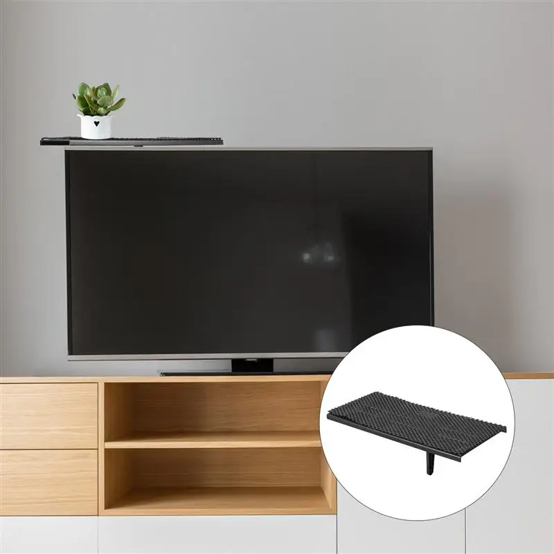 

1Pc Iron Multifunctional STB Rack Home Router Stand Black TV Top Shelf