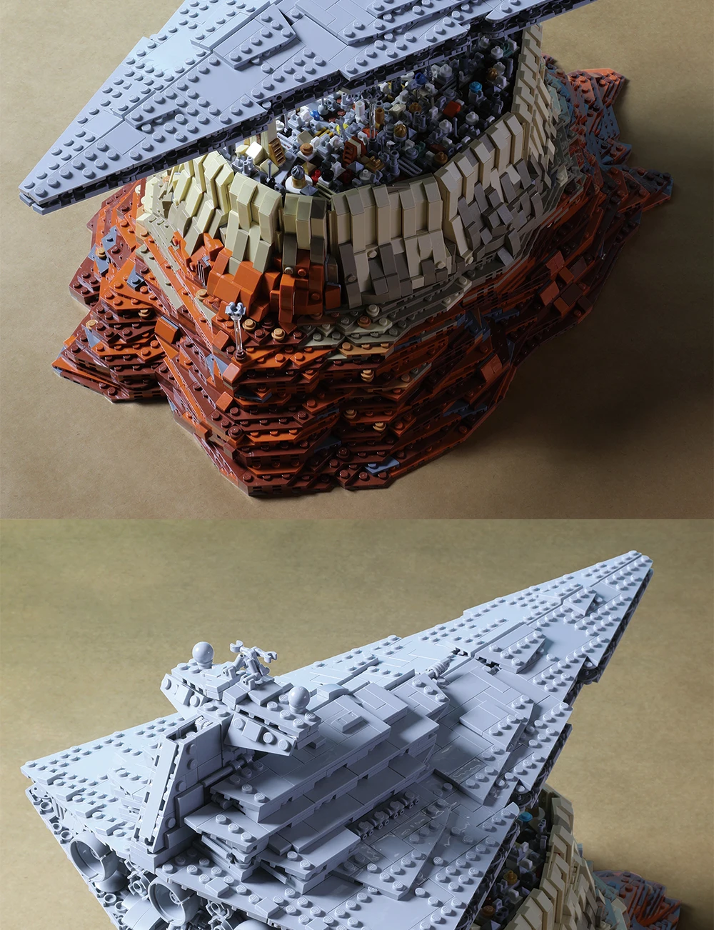 BuildMoc звездный Круизный корабль войны Империя над джедха город MOC 5000 шт Строительный Блок игрушка для Рождественский подарок
