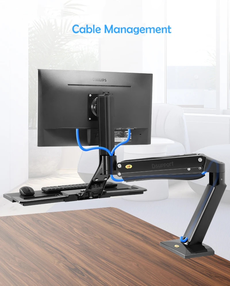 NB40 эргономичный регулировка высоты компьютер сидеть стенд рабочую станцию 22 32