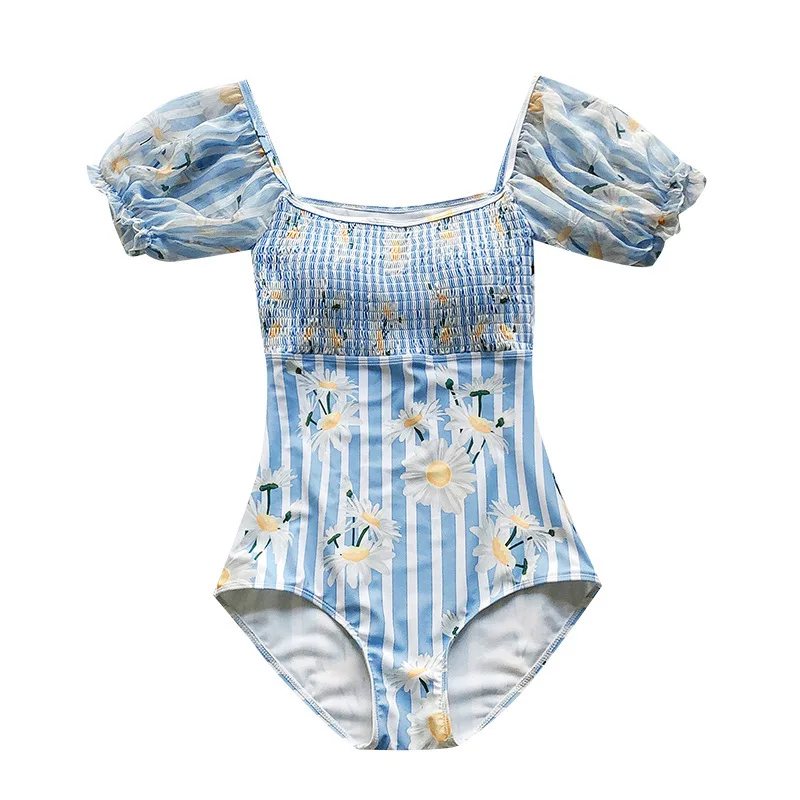 

Swimsuit One Piece Monokini For Girl Sexy Swimsuits Woman Bubble Female Accept High Waist Push Up Polyester Print Bathing Suit