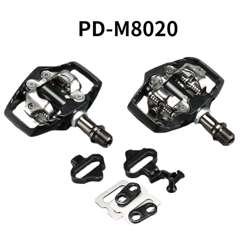 MTB Bike Self-Locking SPD Pedals with Cleats PD-M8000 M8020 Professional Racing Mountain Bike Parts Pedal Lock Pedal with Buckle