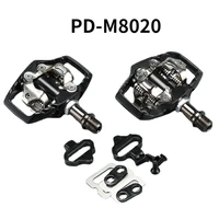 mtb bike self locking spd pedals with cleats pd m8000 m8020 professional racing mountain bike parts pedal lock pedal with buckle
