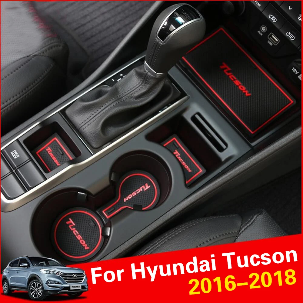20 шт. для Hyundai Tucson 2016 2017 2018 автомобильные аксессуары слот ворот коврик резиновый
