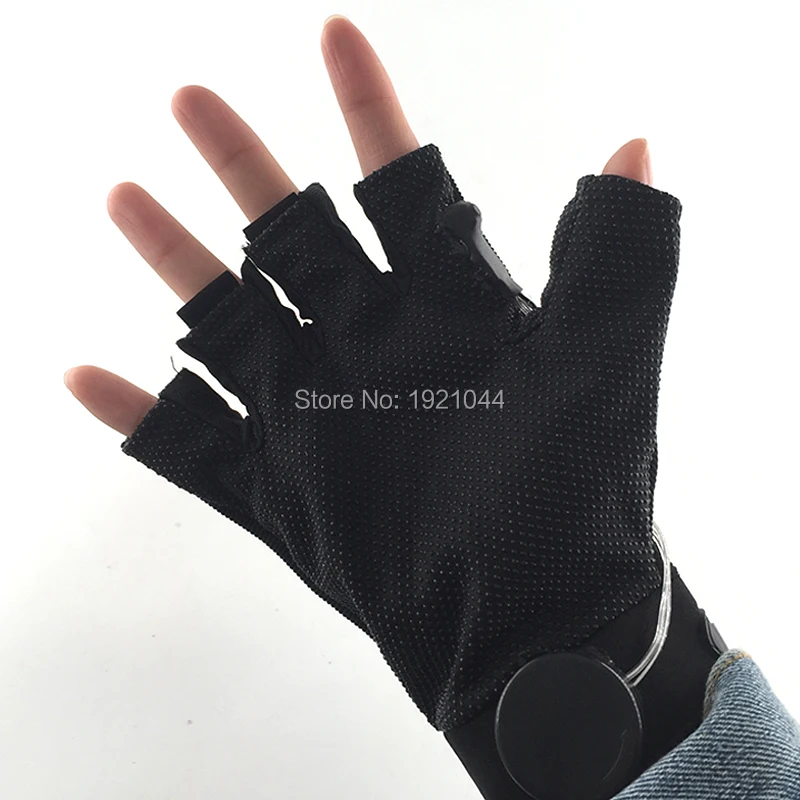 1 par de Guantes Led de 6 colores, accesorios para espect&aacute;culos de escenario, accesorios de iluminaci&oacute;n LED, suministros para fiestas brillantes, env&iacute;o gratis, (= 2 uds.)-4