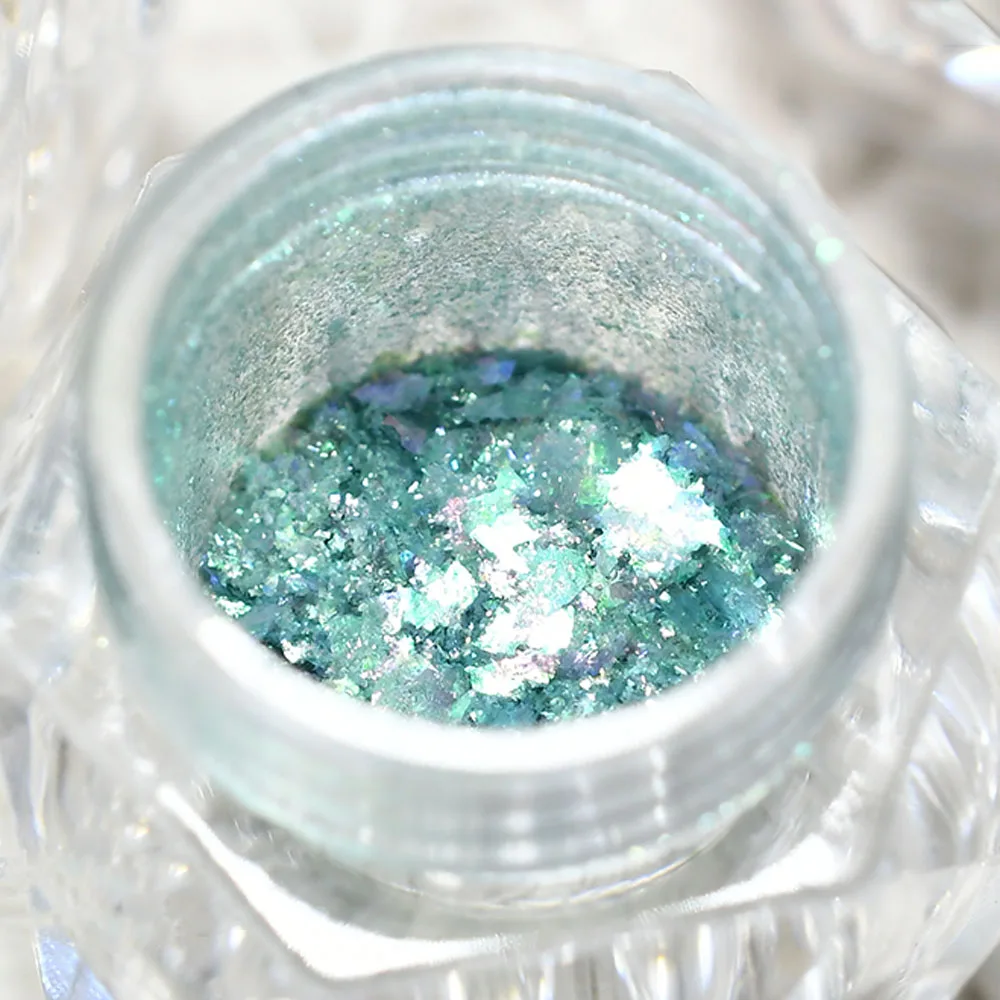 

0.3g/Bottle Japanese Nail Glitter Cloud Brocade Powder Ice Crystal Edelweiss High-gloss Nail Art Glitter Polarized Powder Tr#36