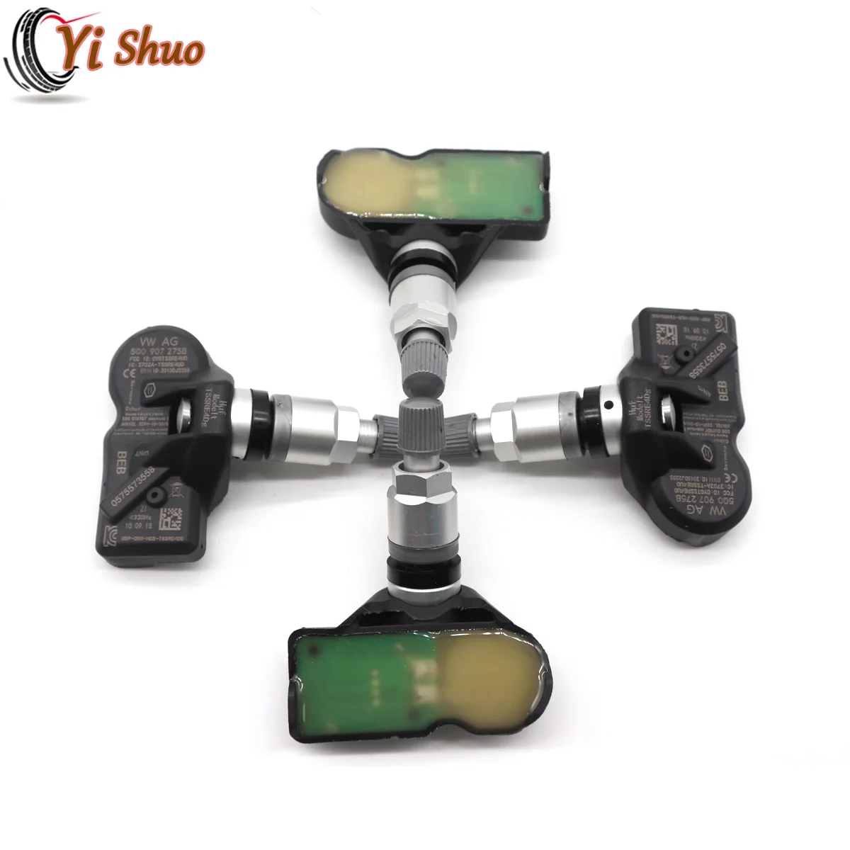 Система контроля давления в шинах TPMS 5Q0907275B для Audi Q2 (GA) Q3 (8U) Q4 Q5 (8R) Q7 Q8 R8 RS7 TT 433 МГц 2011