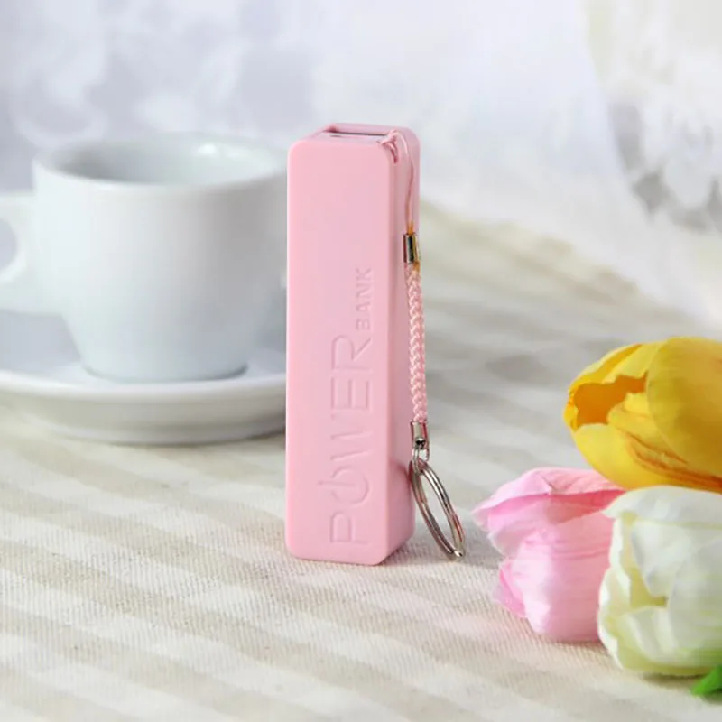 Pink No Battery Мини многоцветный комплект 1x18650 батарея 5V 1A USB Powerbank Внешний Набор DIY коробка для чехлов универсальные мобильные телефоны сварочный чехол - Цвет: Pink No Battery
