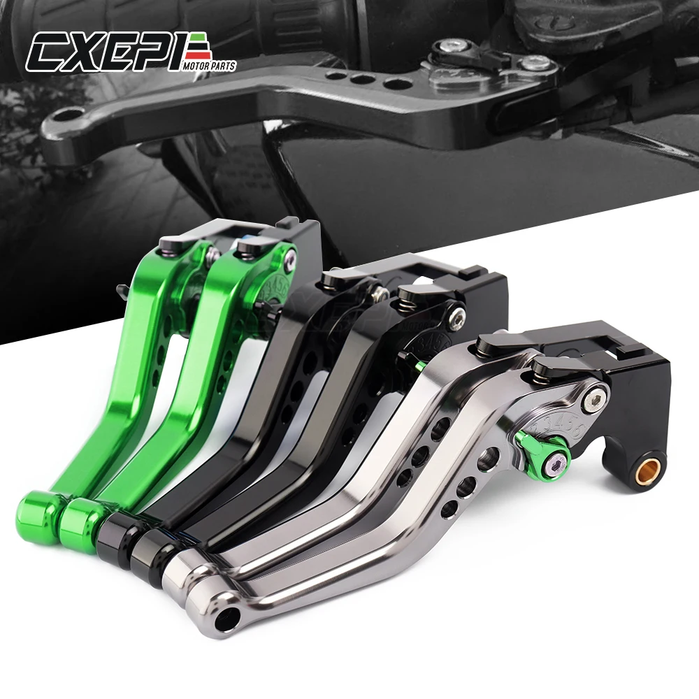 Короткие регулируемые рычаги тормозной муфты с ЧПУ для Kawasaki ZX6R 636 2007 2008 2009-2016 ZX10R