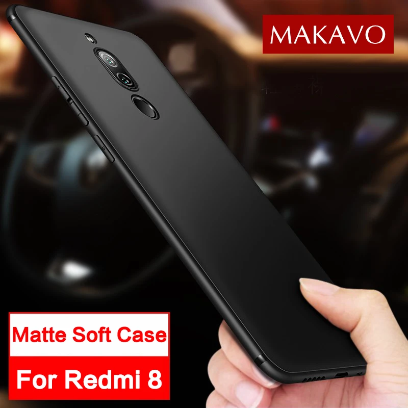 MAKAVO для Xiaomi Redmi 8 защитный чехол мягкое силиконовое покрытие 8A телефона|Бамперы| |
