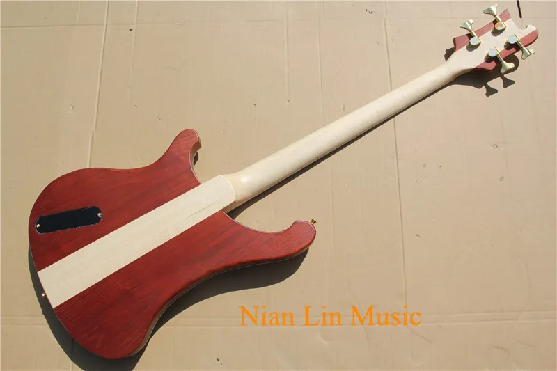 4-струнной бас-гитары производство Китай красновато-коричневый Цвет Ольха тела